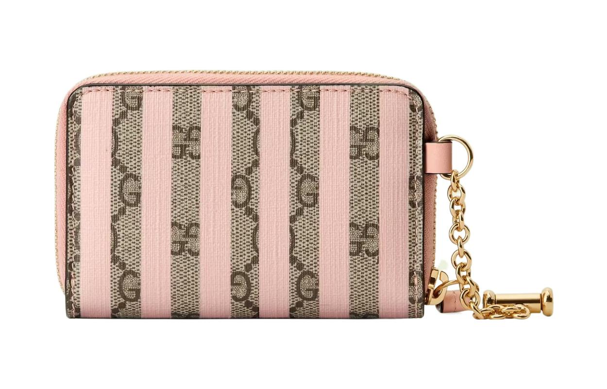 Кошелек для карт и монет GUCCI розовый — фото 3