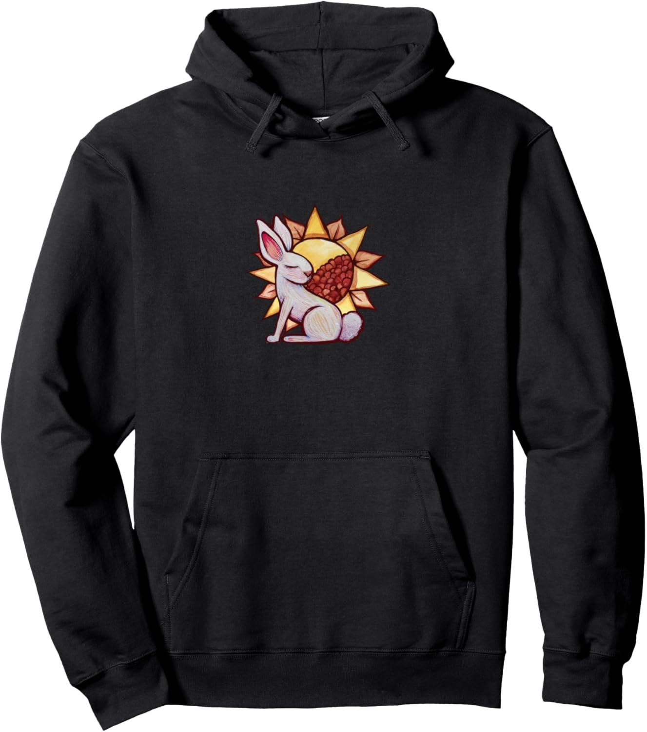 

Худи с цветочным рисунком кролика Rabbit Snugg, черный
