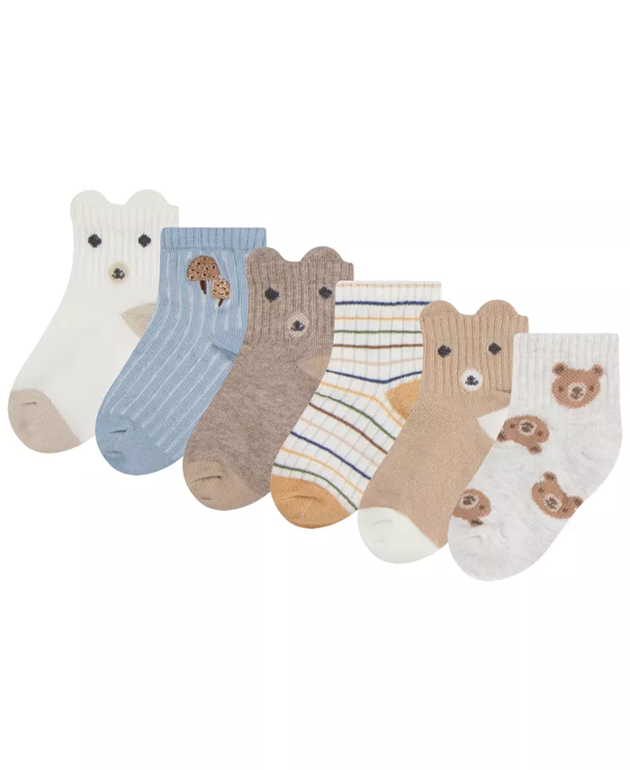 

Носки Baby "Forest Friends" 6 пар Huggies, коричневый/бежевый