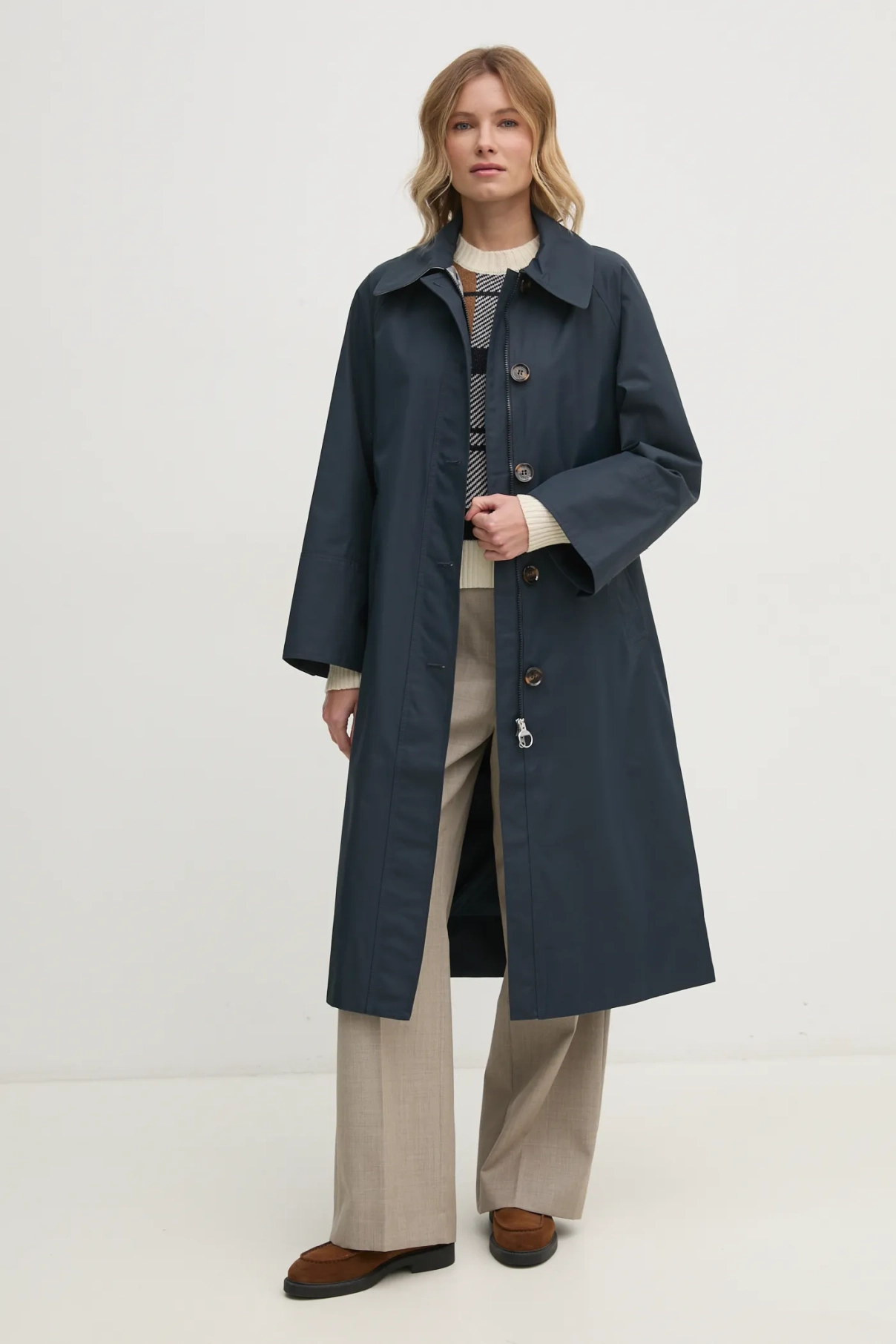 

Плащ Barbour, темно-синий