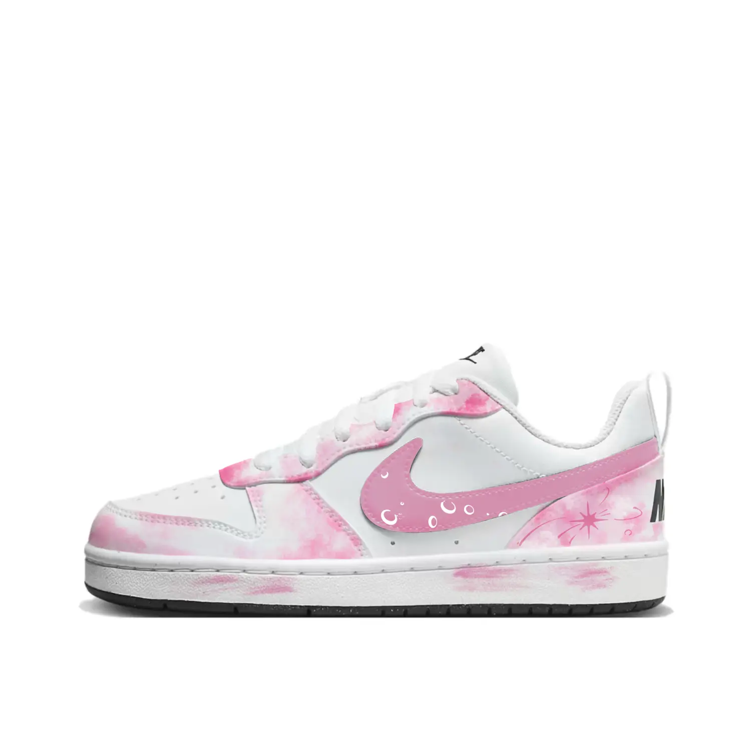 

Nike Детские кроссовки для скейтбординга Court Borough Pink Mist, устойчивые к истиранию, низкие, для подростков