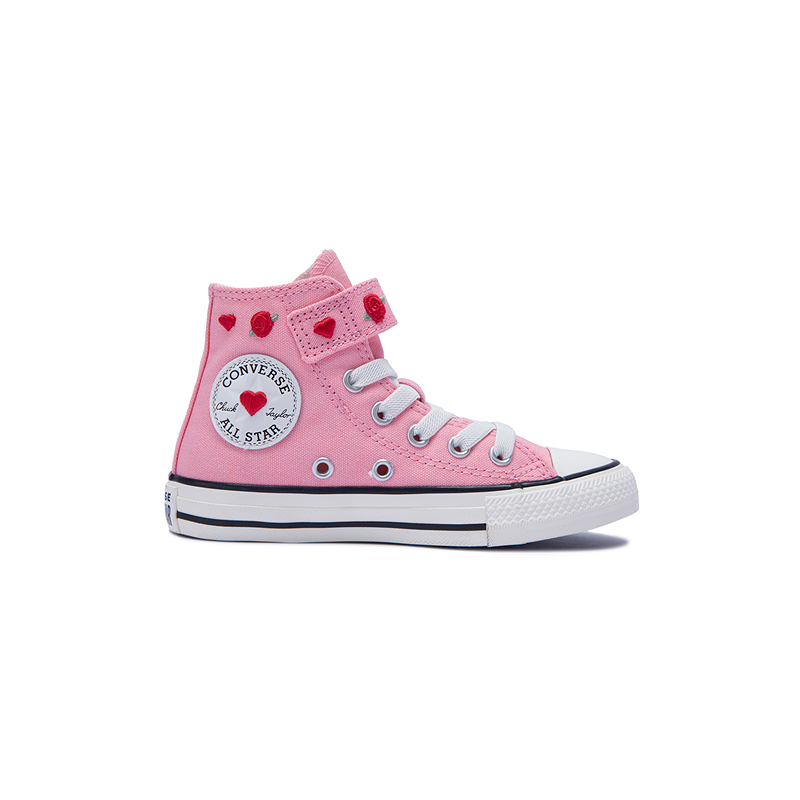Детские кеды All Star High Top Converse, розовый/красный — фото 2