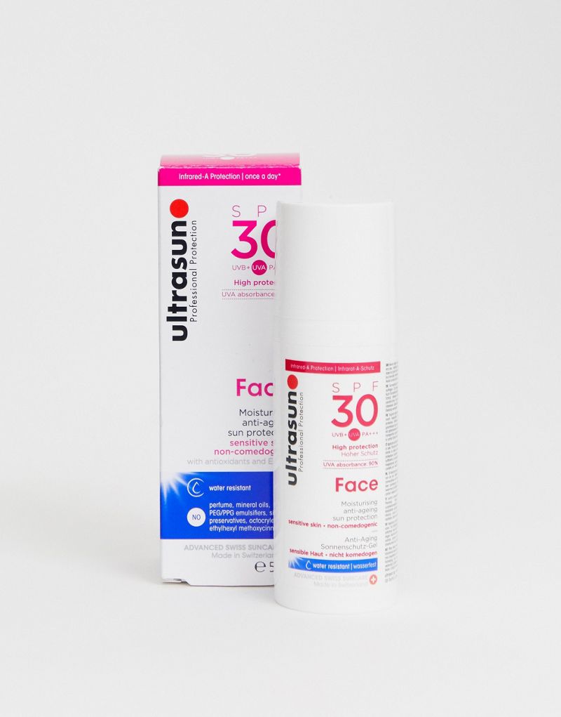 

Ultrasun – Крем для лица антивозрастной с фильтром SPF 30 50 мл, Brak koloru