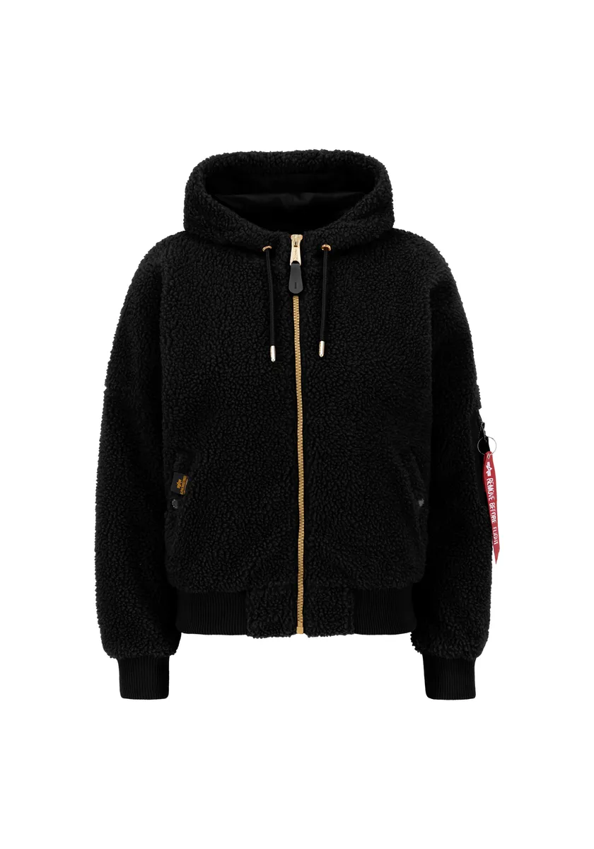 

Куртка-бомбер Alpha Industries " Alpha Industries Women - Куртки-бомберы MA-1 OS Hooded Teddy Wmn", черный
