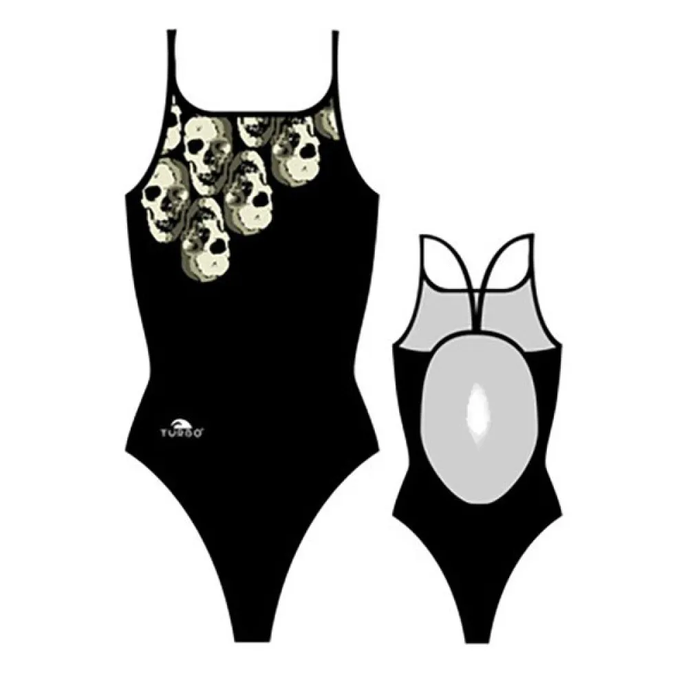 

Купальник Turbo Skulls King Thin Strap, черный