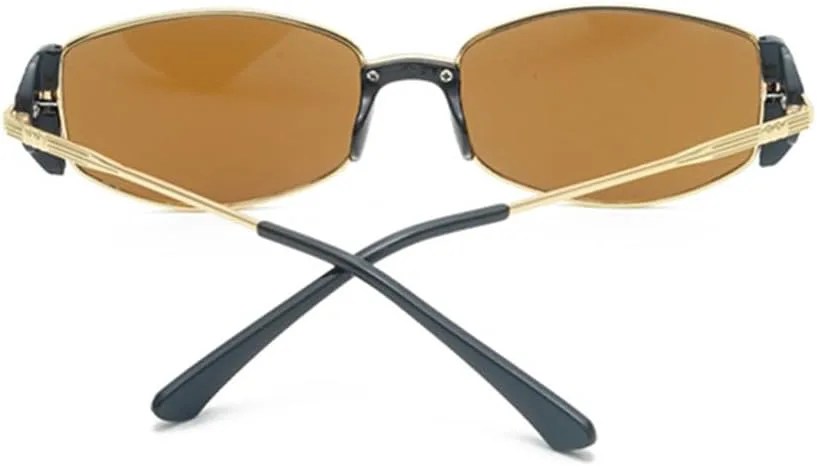 

Солнцезащитные очки в металлической оправе для женщин и мужчин, винтажные солнцезащитные очки для женщин, маленькая оправа, защита от ультрафиолета UV400 LANGSER, 7