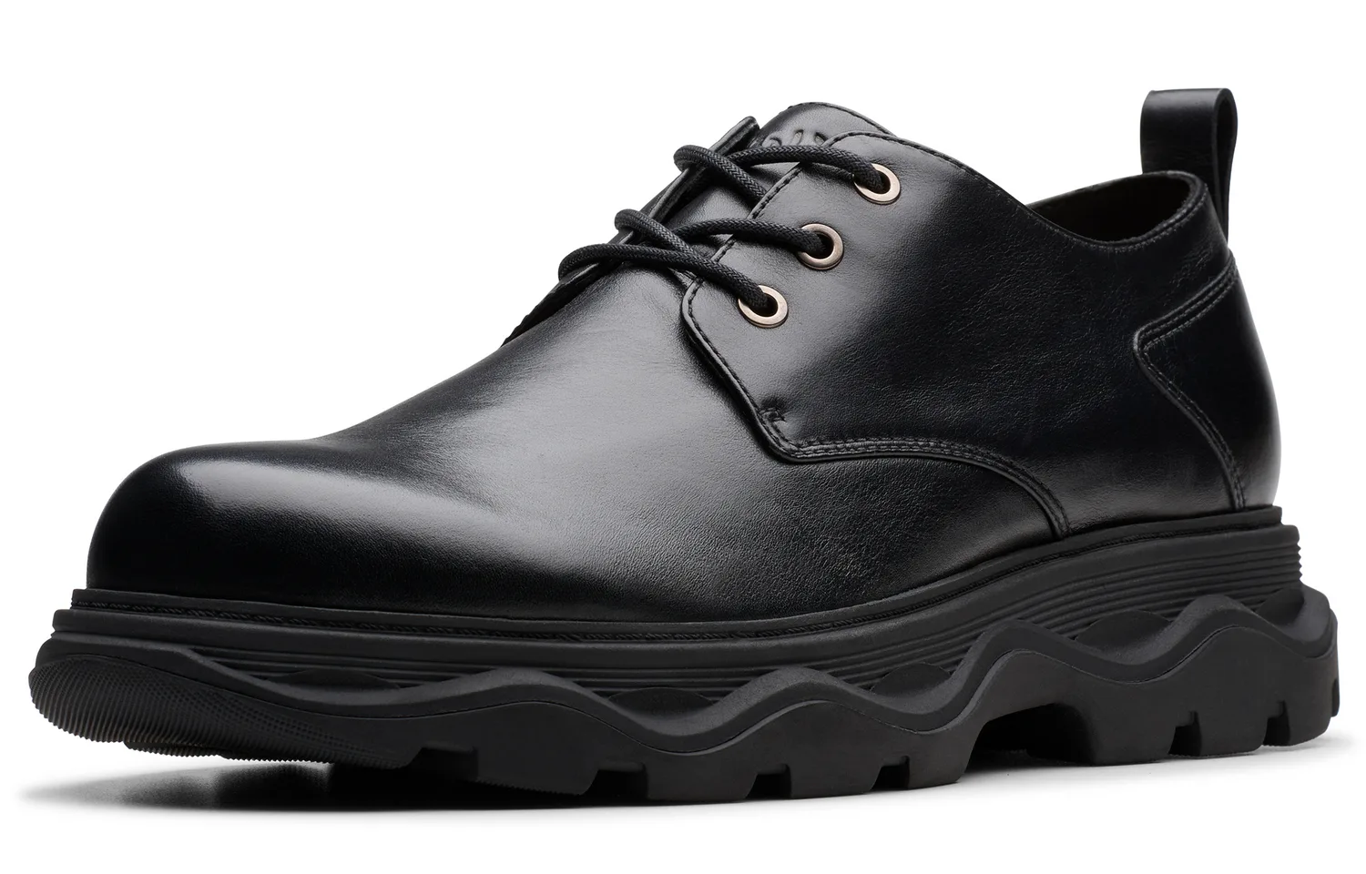 Clarks Мужские повседневные туфли из коровьей кожи черные — фото 2