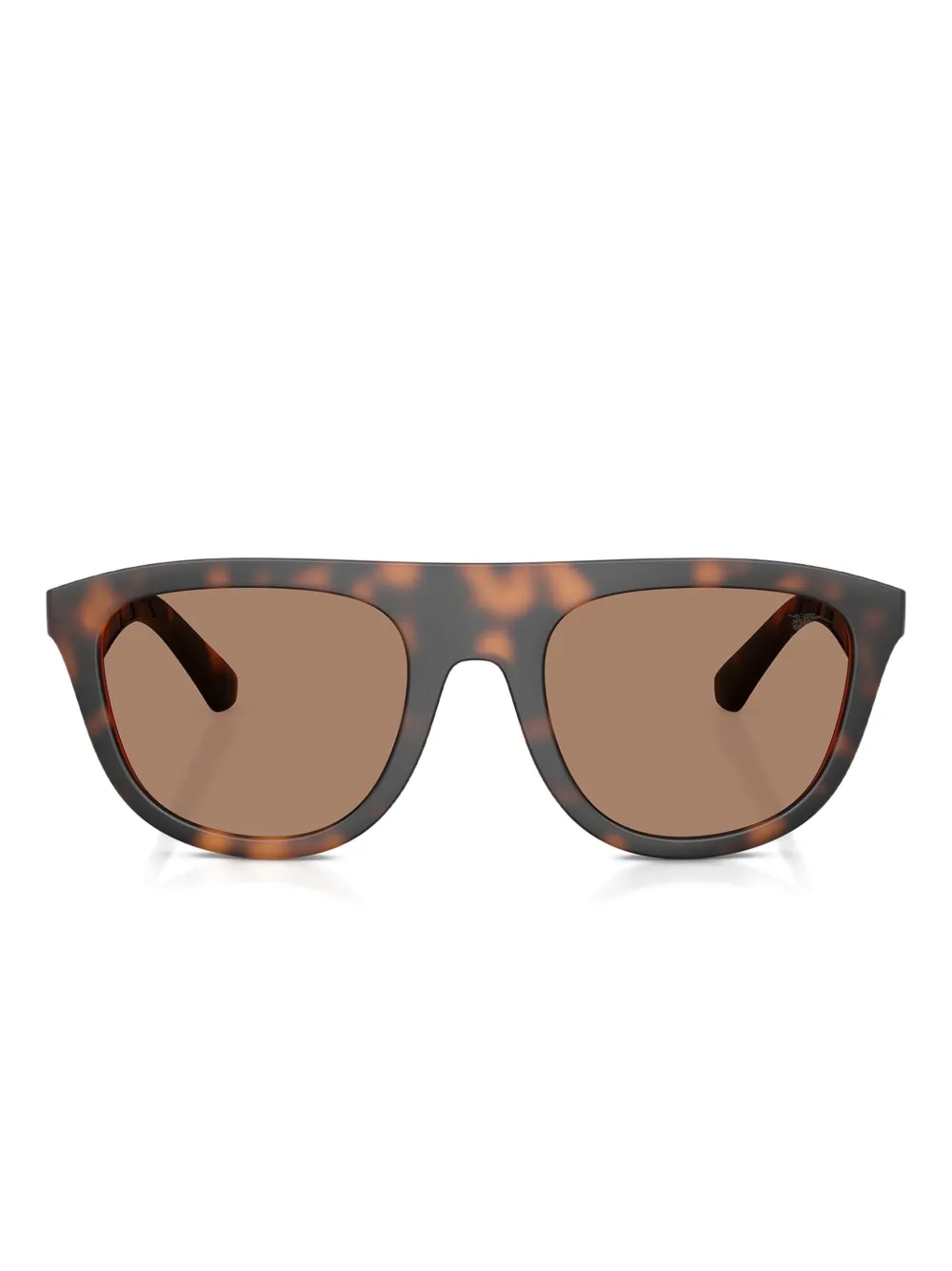 

Солнцезащитные очки в прямоугольной оправе Burberry, коричневый