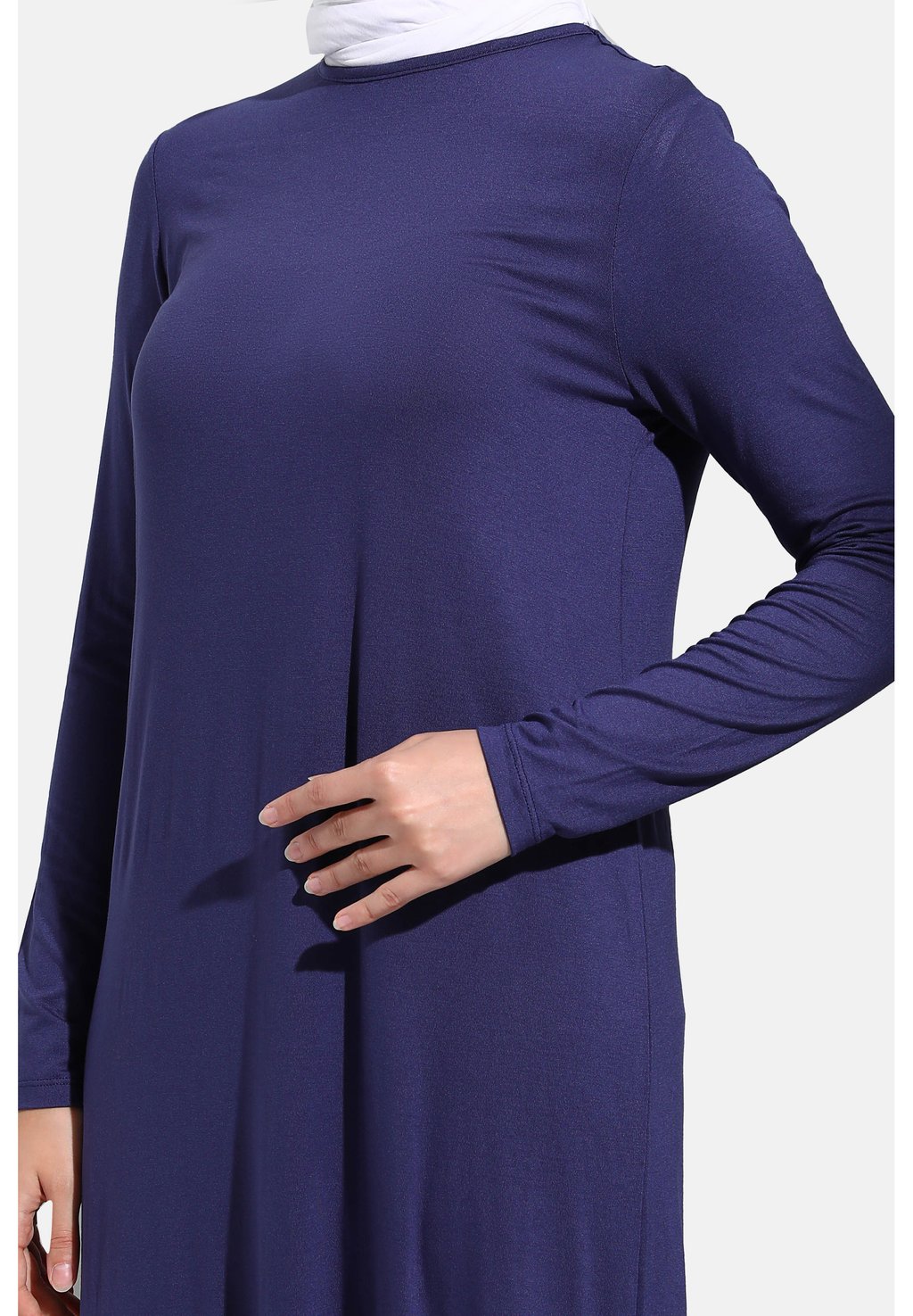 

Платье из джерси CREW NECK REFKA Modanisa, синий