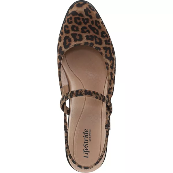 Женские туфли-лодочки с открытой пяткой Lifestride, цвет leopard — фото 4
