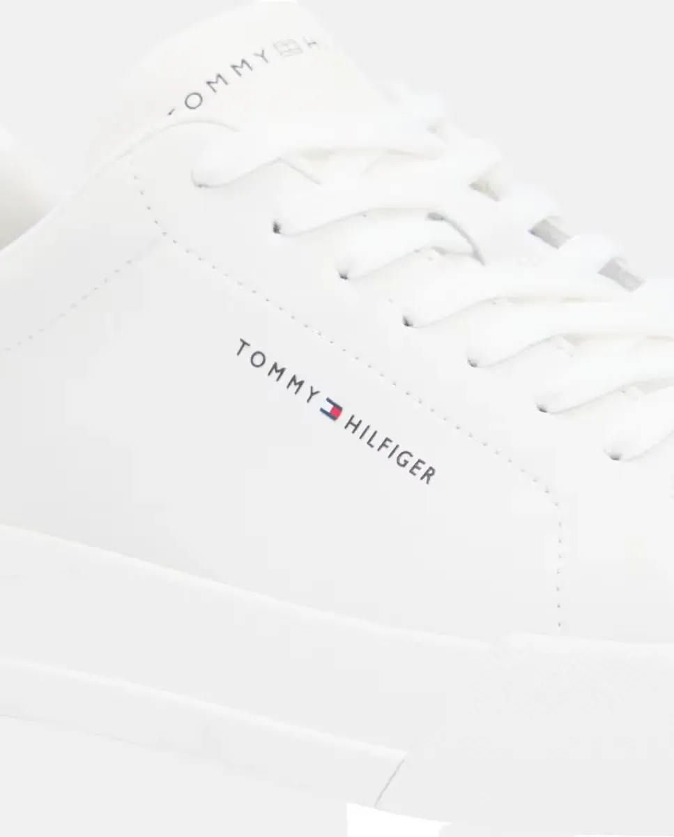 Кожаная обувь в форме шлема с логотипом Tommy Hilfiger, Blanco Roto — фото 2