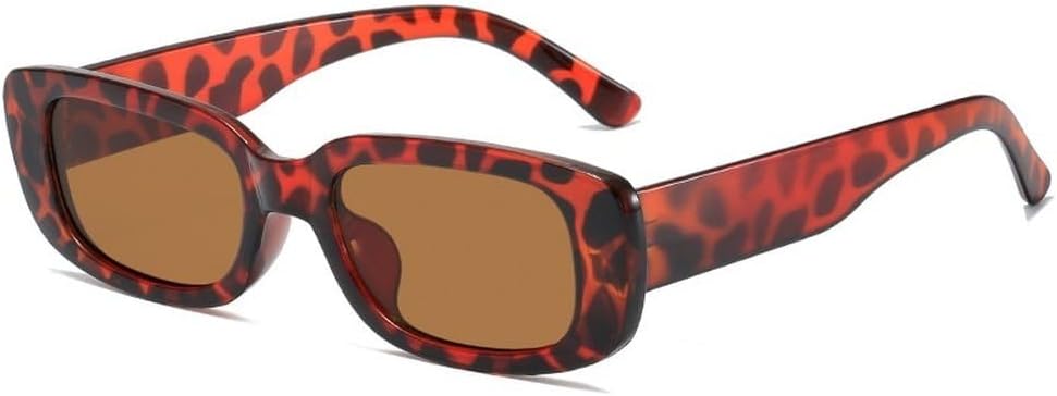 

Винтажные черные квадратные солнцезащитные очки для женщин, роскошные маленькие прямоугольные солнцезащитные очки для женщин, градиентные, с прозрачным зеркалом GHVWYX, Leopard