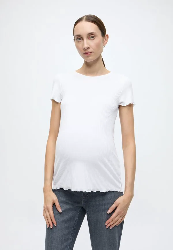 

Базовая футболка olmemma Only Maternity, White, Белый, Базовая футболка olmemma Only Maternity, White