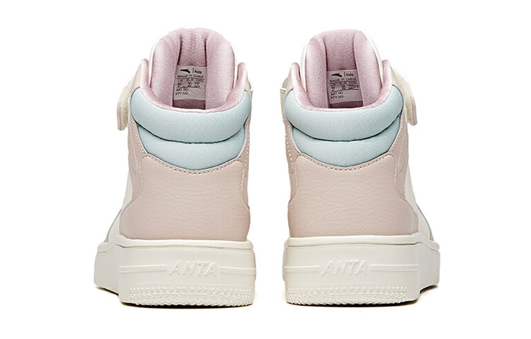 Детские кроссовки для скейтбординга GS High-top Lotus Ash/ivory White/bean Green Anta Kids — фото 4