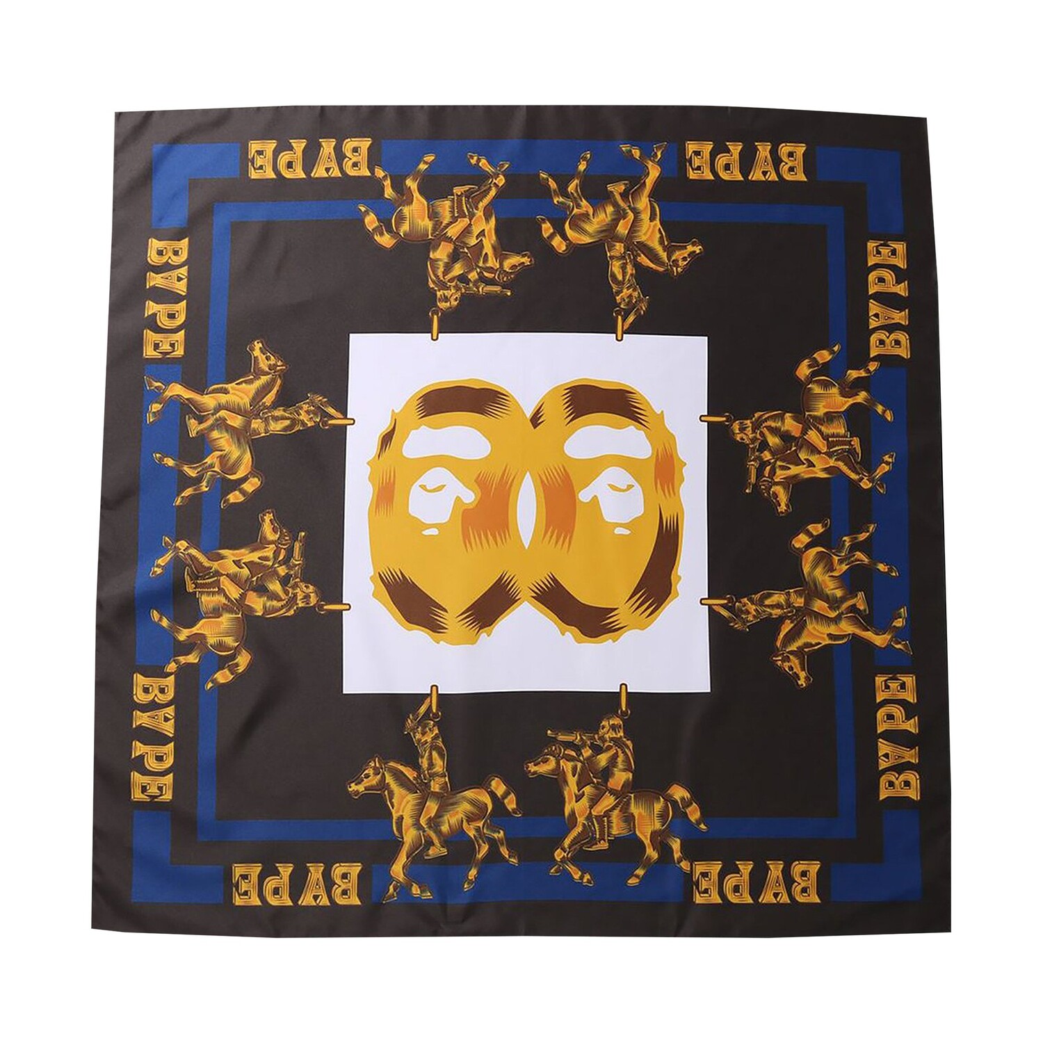 

BAPE Платок на голову Double Ape, цвет Черный
