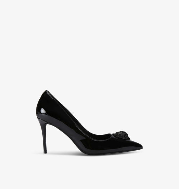 Туфли-Лодочки Belgravia из лакированной кожи с изображением головы орла Kurt Geiger London, черный