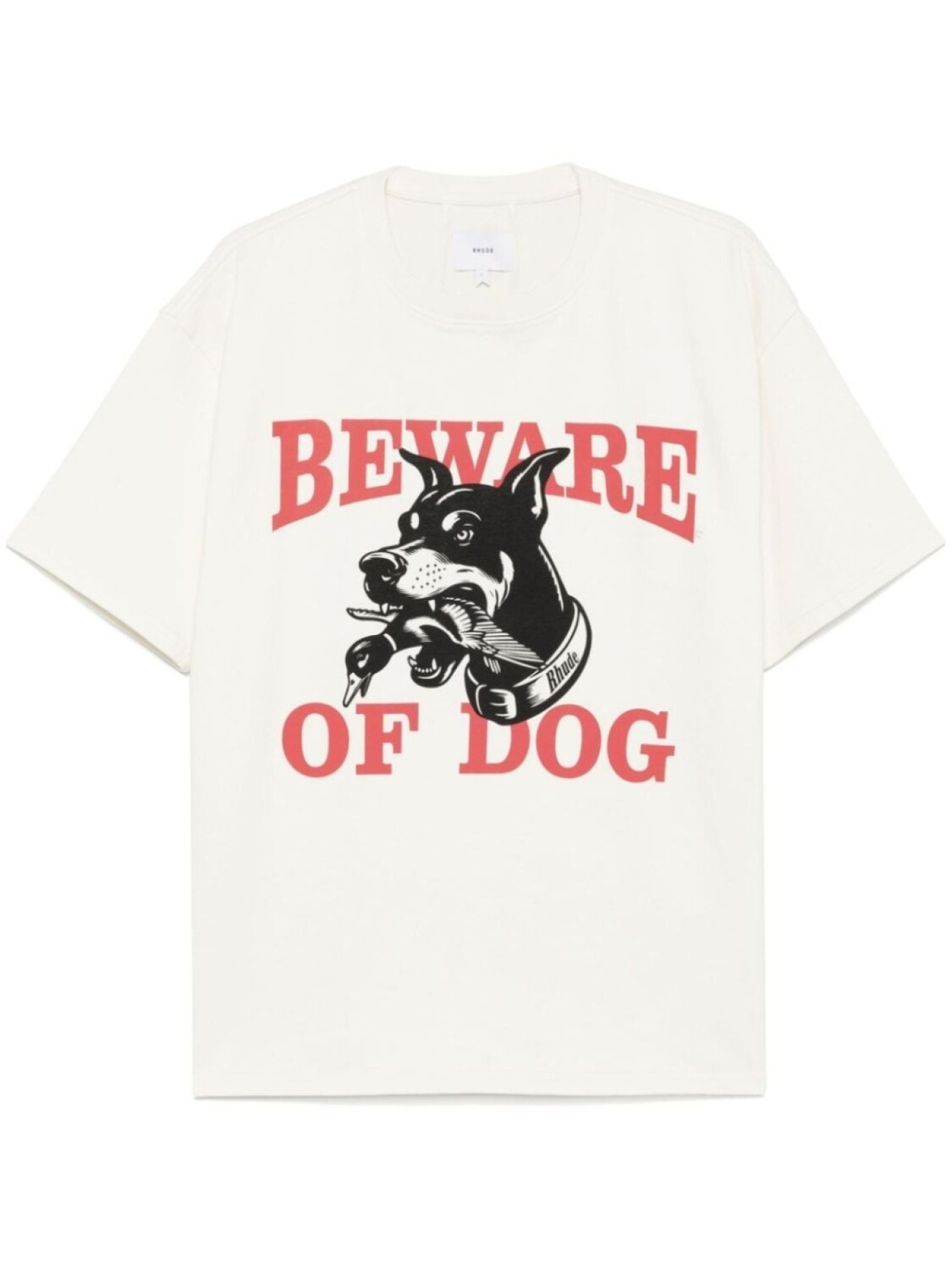 

Футболка с логотипом RHUDE Warning, белый