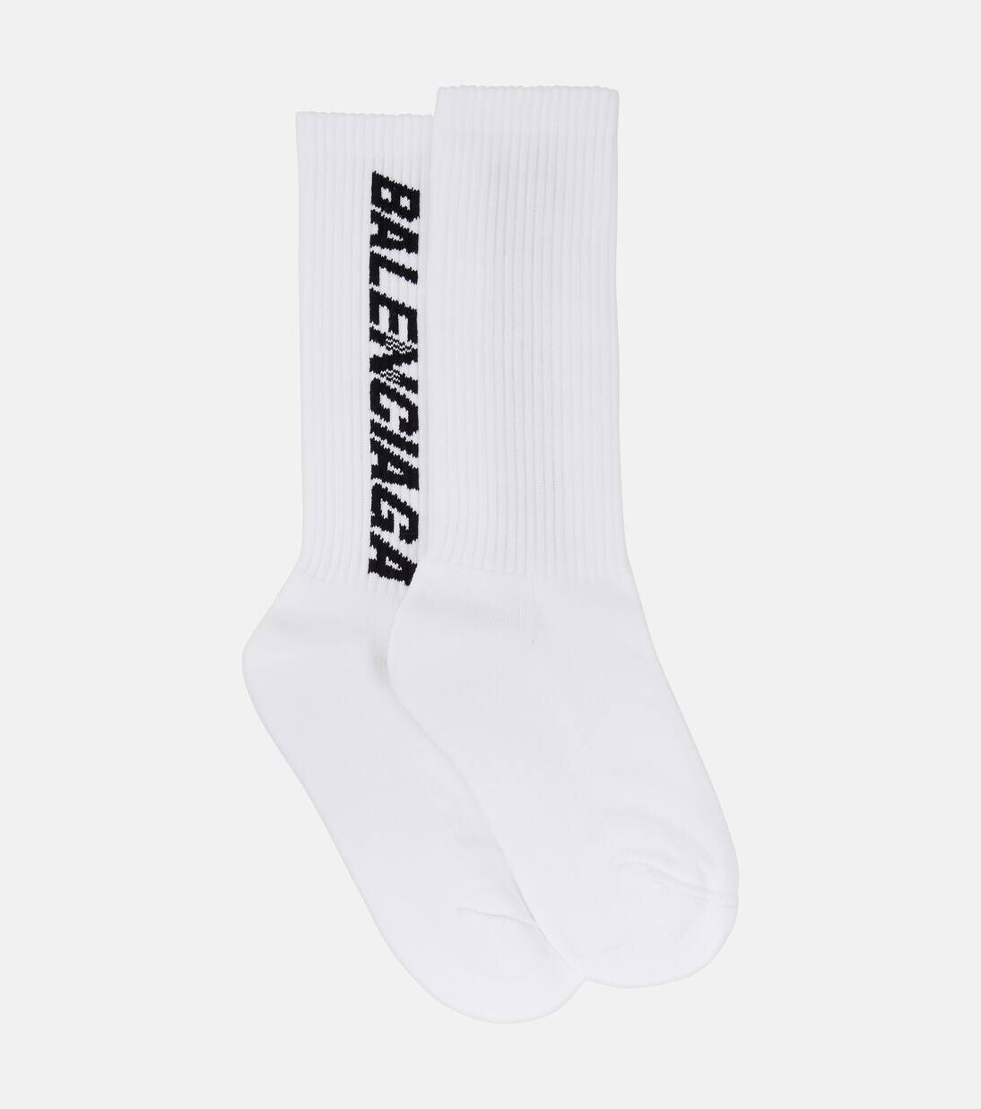 

Носки из хлопковой смеси с логотипом Balenciaga, цвет white/black