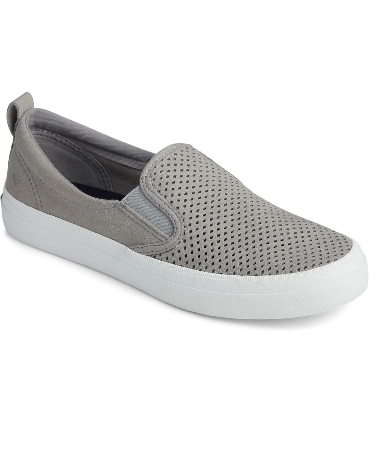

Женские перфорированные слипоны Crest Twin Gore Sperry, серый