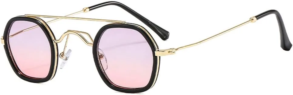 

Ретро-солнцезащитные очки Polygon для женщин, модные, с прозрачными линзами с градиентом цвета океана, защита от УФ-излучения UV400, для мужчин, в стиле панк KTUCN, 3