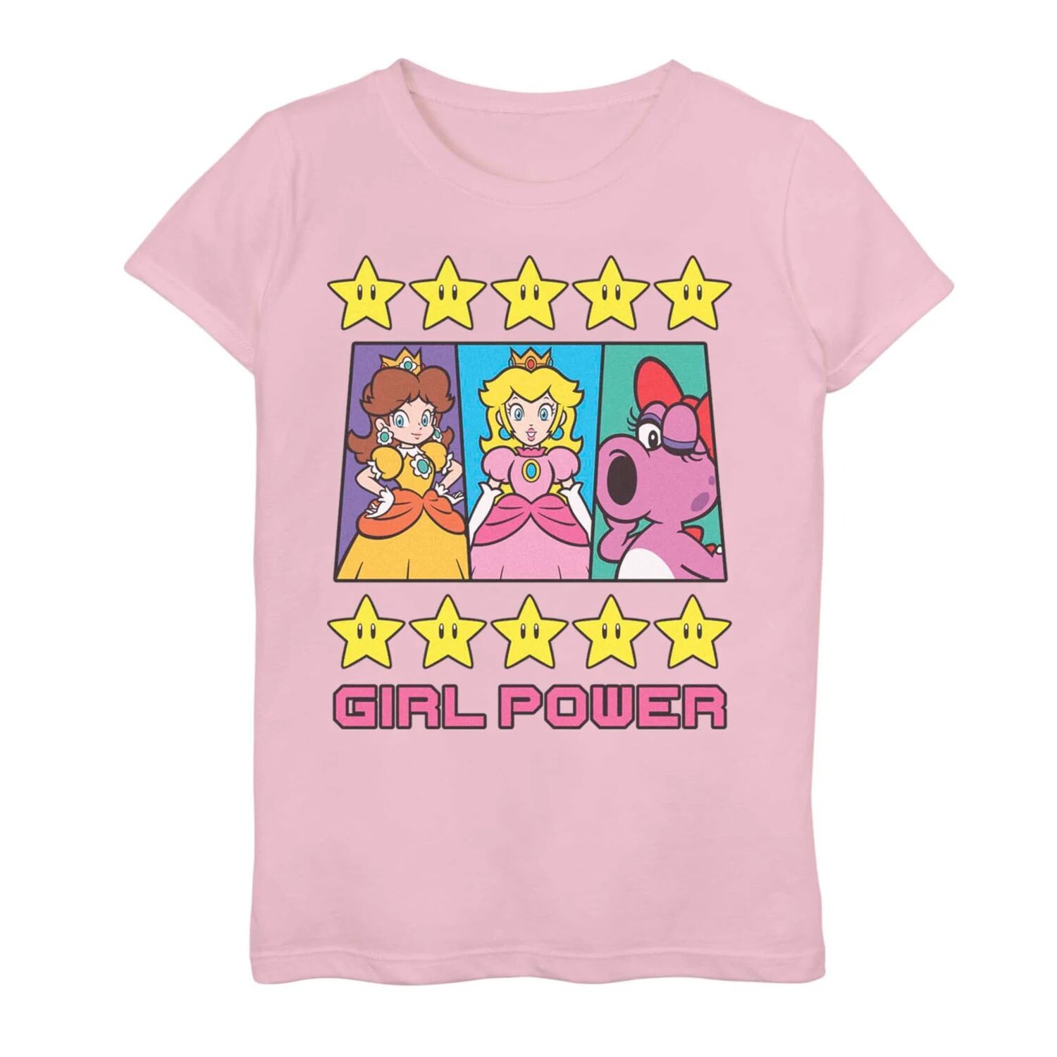 

Футболка Nintendo Super Mario Girl Power для девочек 7–16 лет Licensed Character