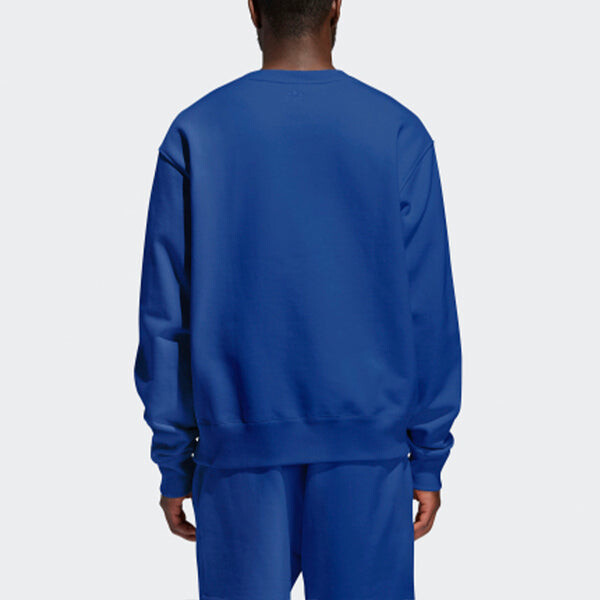 Толстовка originals loose sports couple style blue Adidas, синий — фото 4