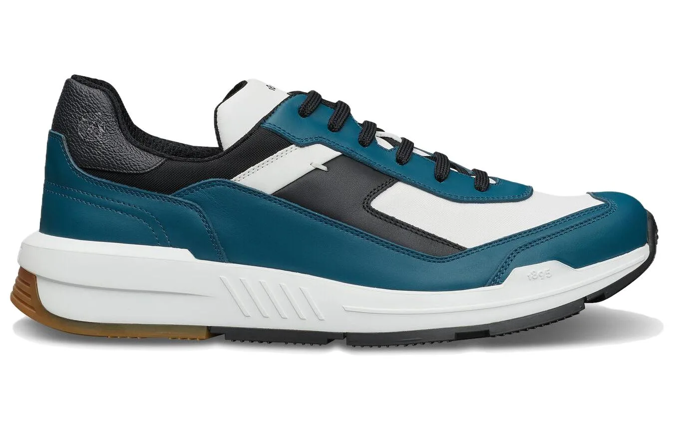 BERLUTI Кроссовки мужские кожаные низкие повседневные blue black — фото 3