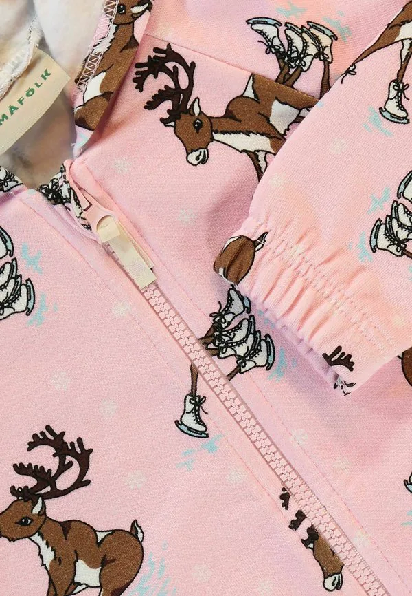 Толстовка на молнии Småfolk, Icy Pink — фото 3