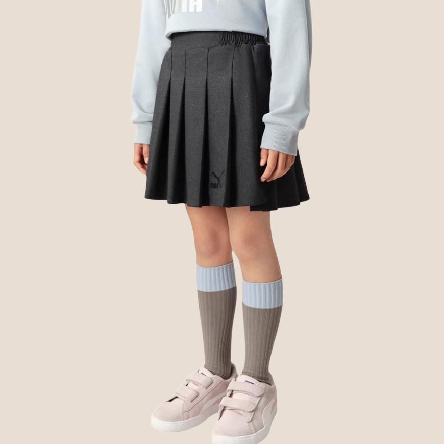 Юбка sportstyle collection юбка pleated g tea gray для детей 3-7 лет PUMA, серый — фото 3