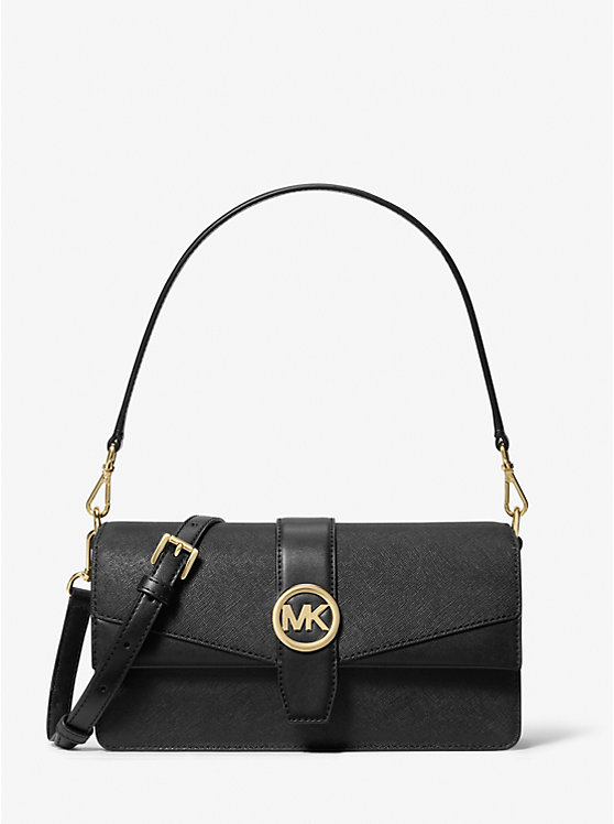 

Сумка Greenwich среднего размера из сафьяновой кожи Michael Kors, черный