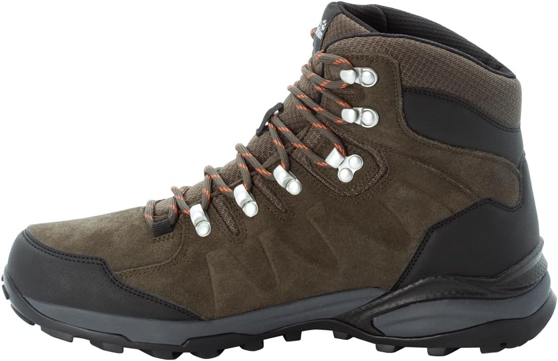 Мужские ботинки Jack Wolfskin Refugio Texapore Mid M, хаки — фото 2
