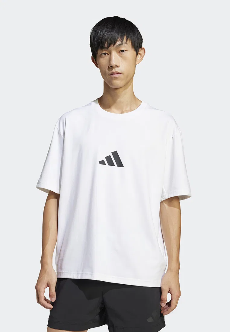 Футболка свободного кроя, Z.N.E., adidas, белый