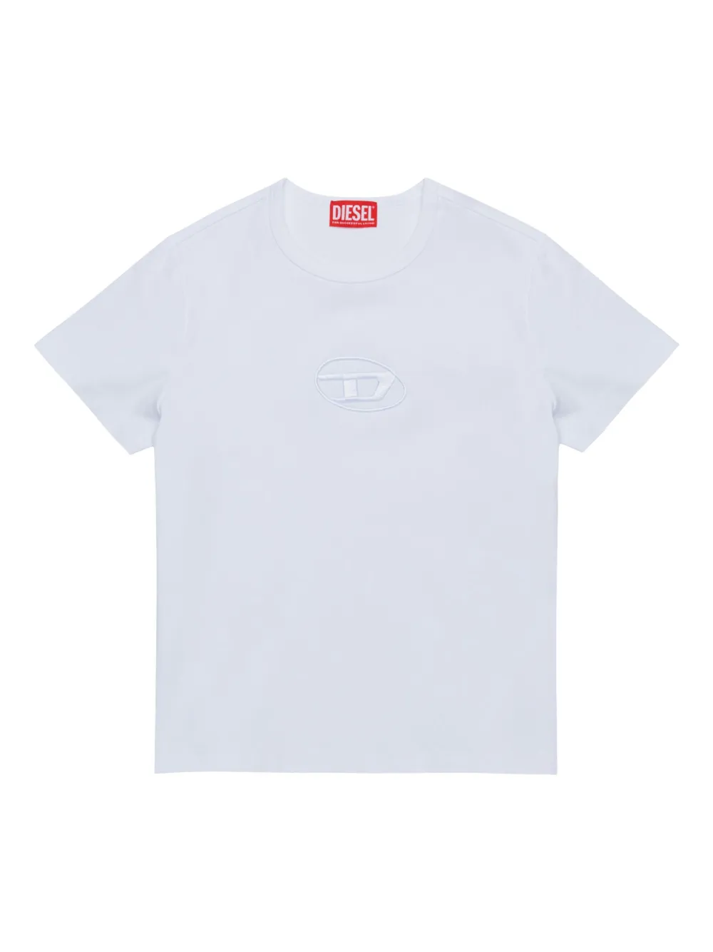 

Футболка с вышитым логотипом Diesel Kids, белый