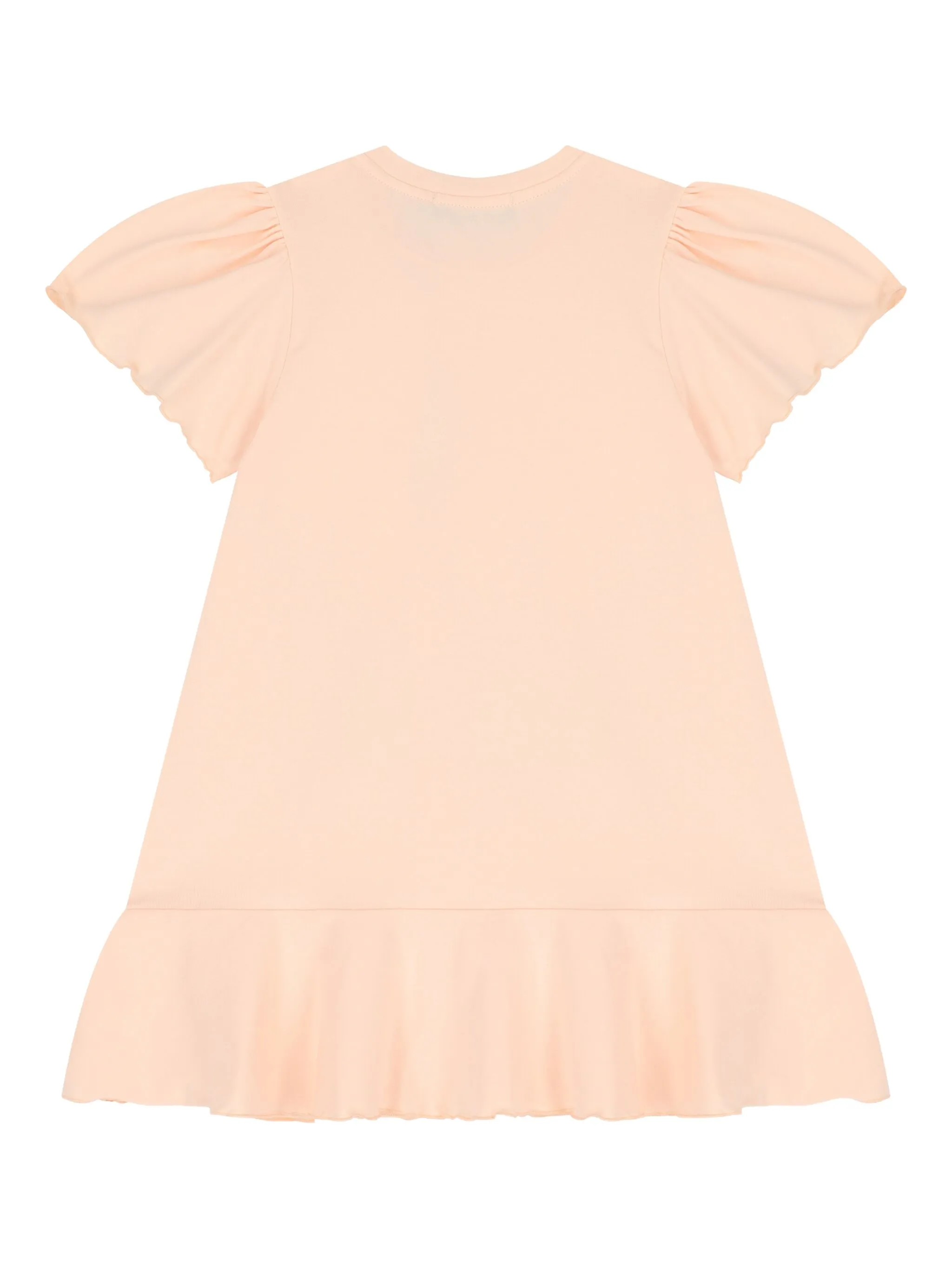 Платье с объемными рукавами и принтом Aigner Kids, розовый — фото 2