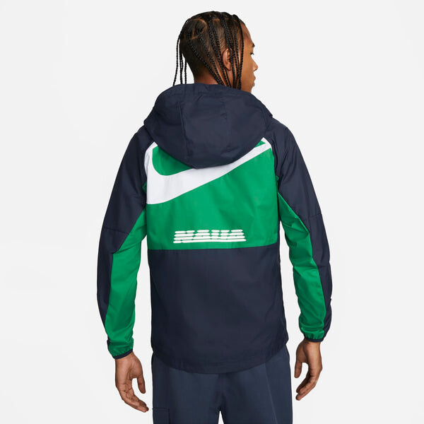 Куртка 22 23 nigeria awf мужская куртка на молнии Nike, зеленый — фото 2