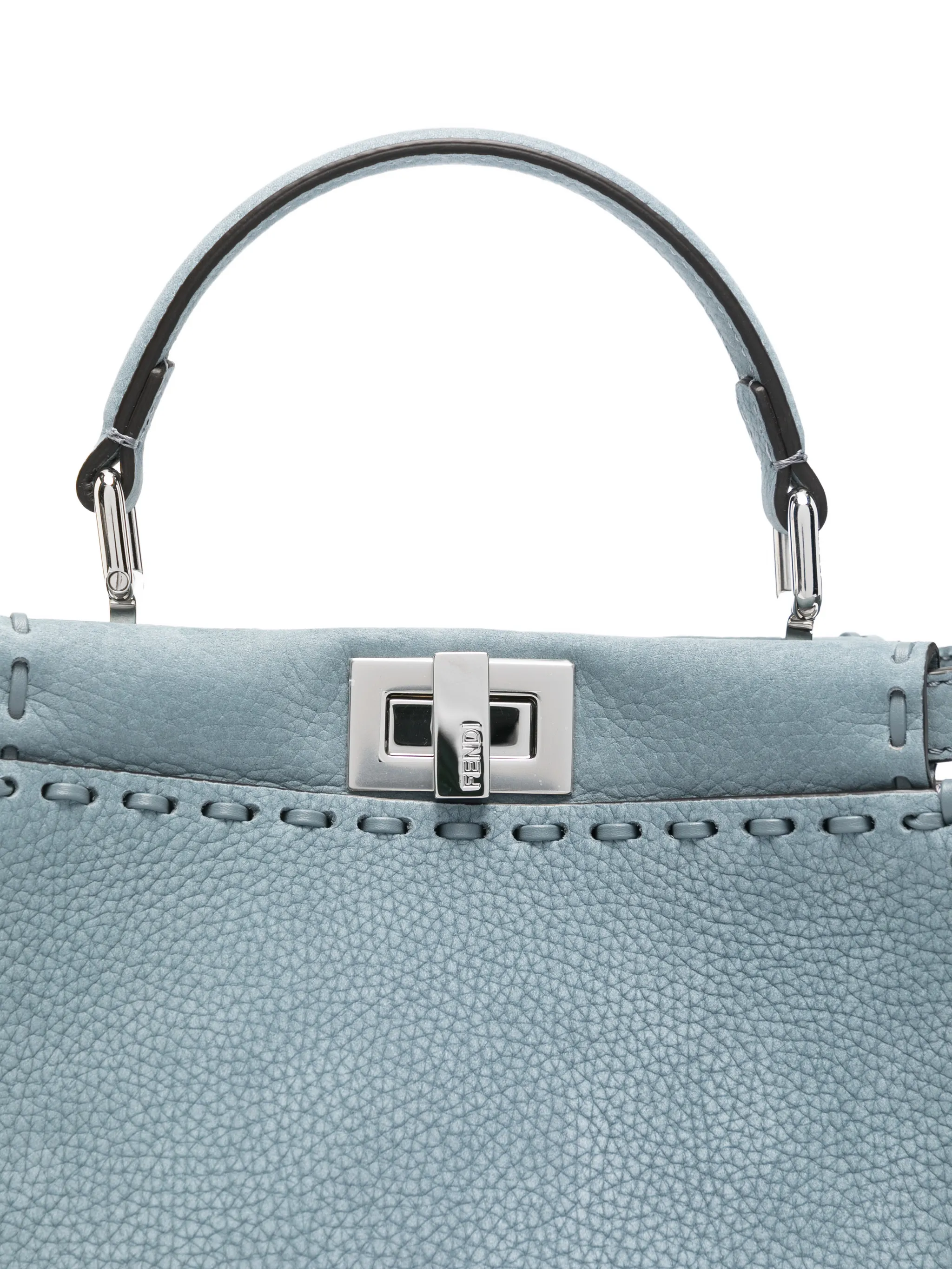 Маленькая сумка-тоут Peekaboo Fendi, синий — фото 4