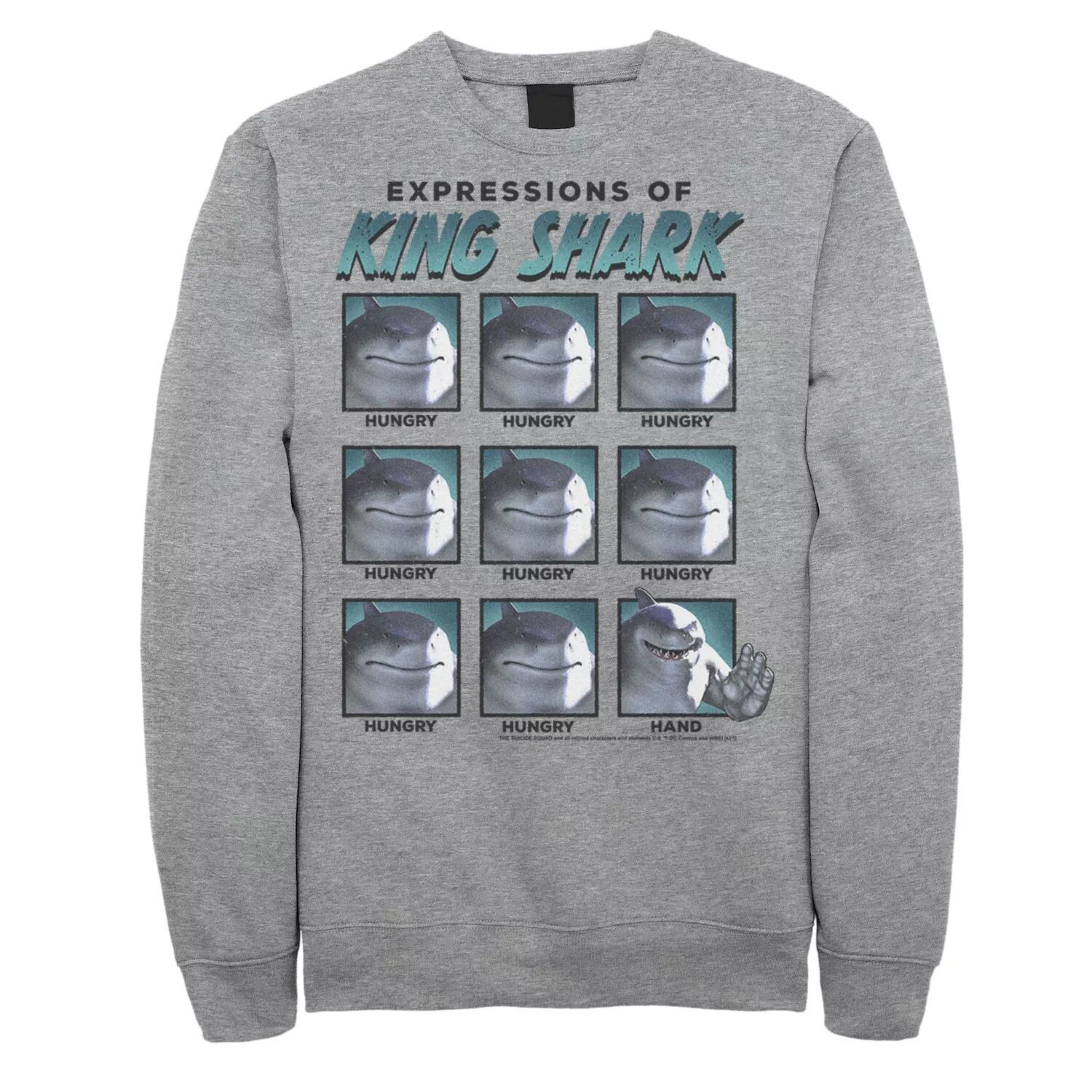 

Мужской свитшот The Suicide Squad Expressions Of King Shark Licensed Character