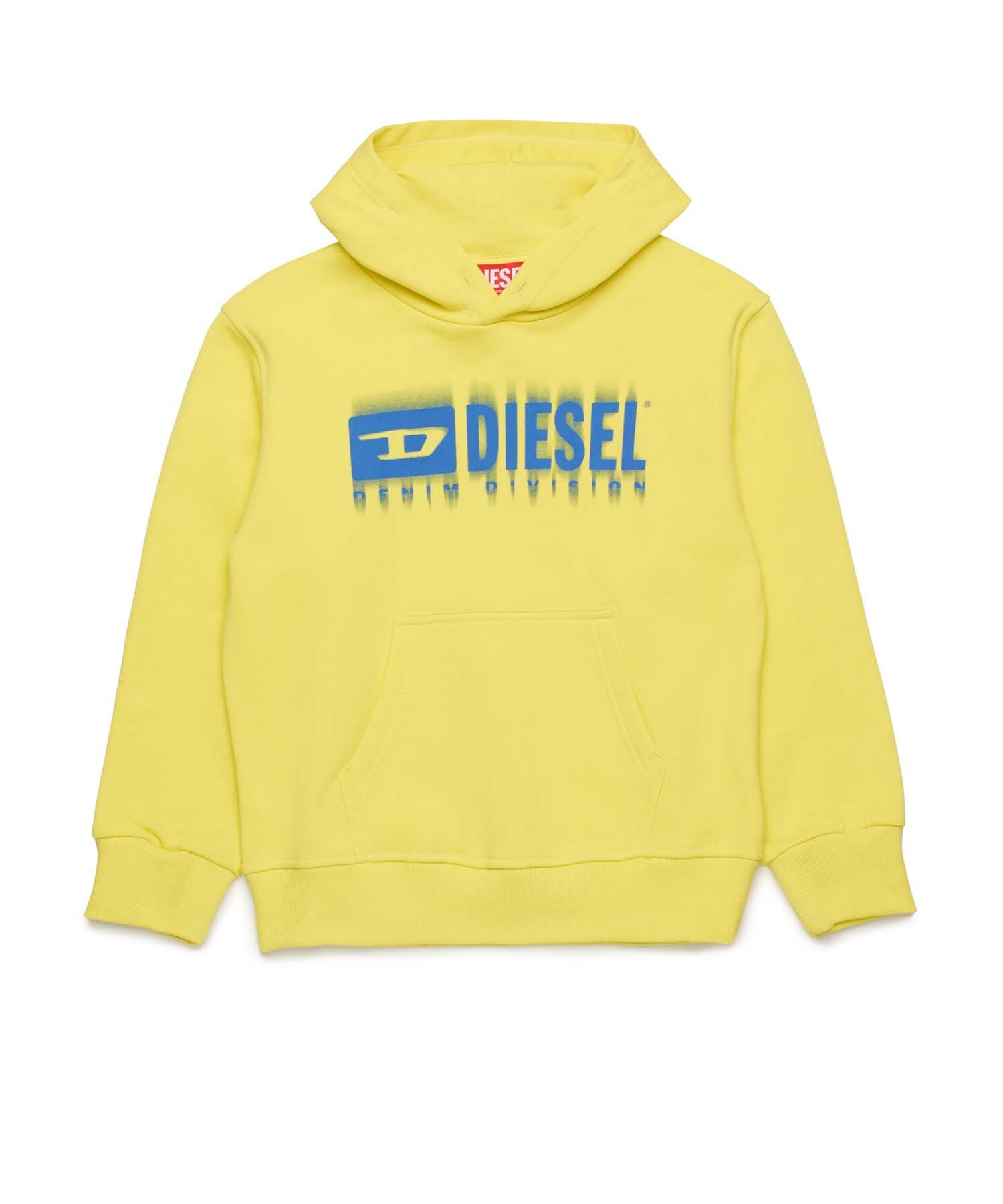 Детская и подростковая толстовка с логотипом бренда DIESEL, Yellow