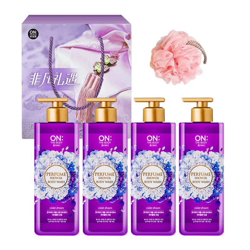 

Гель для душа dreamy enchantment 500мл*4+гель для душа с цветочным ароматом ONTHEBODY