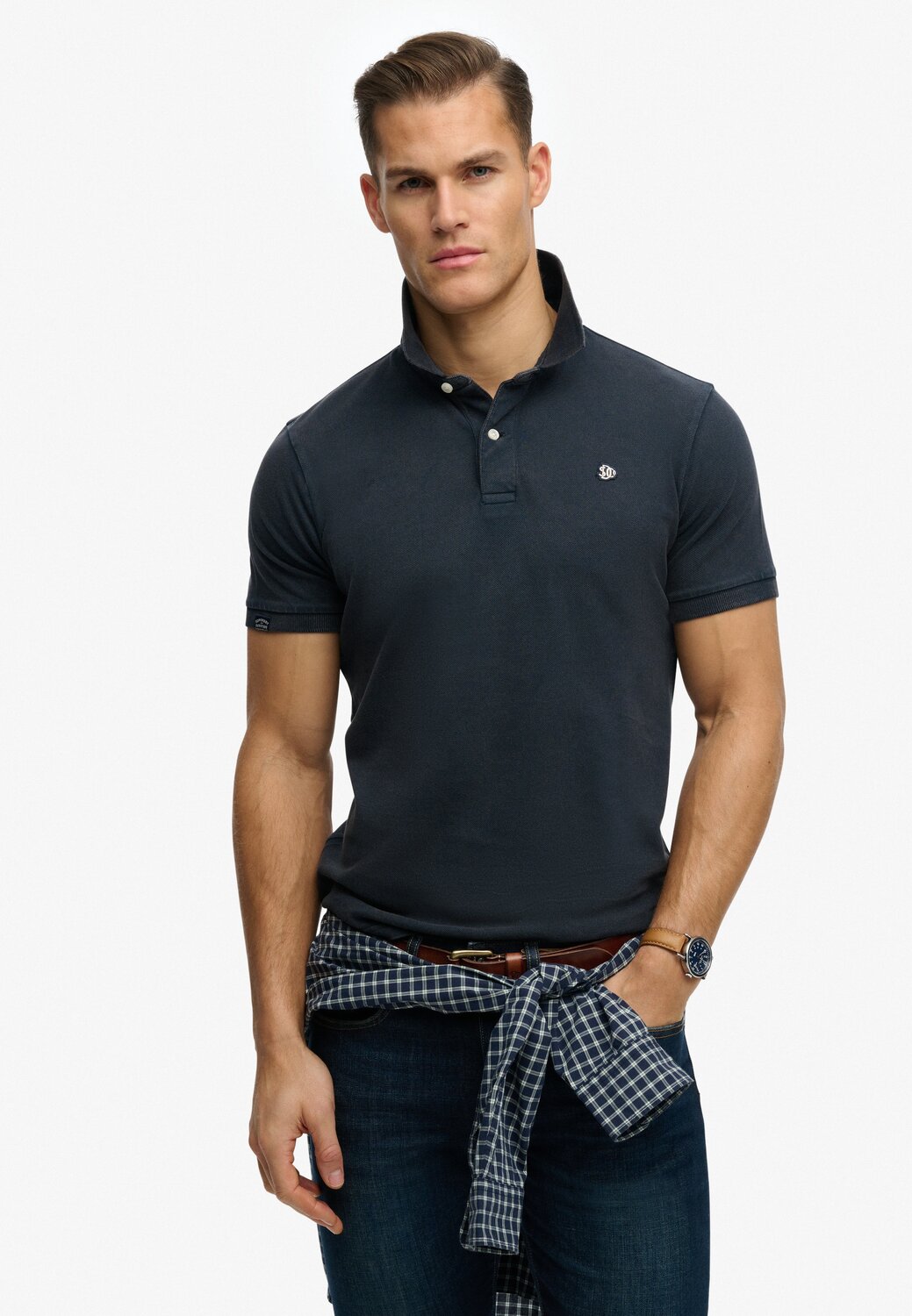 

Superdry & Co Футболка 'Vintage Destroy' в цвете Marine Blue