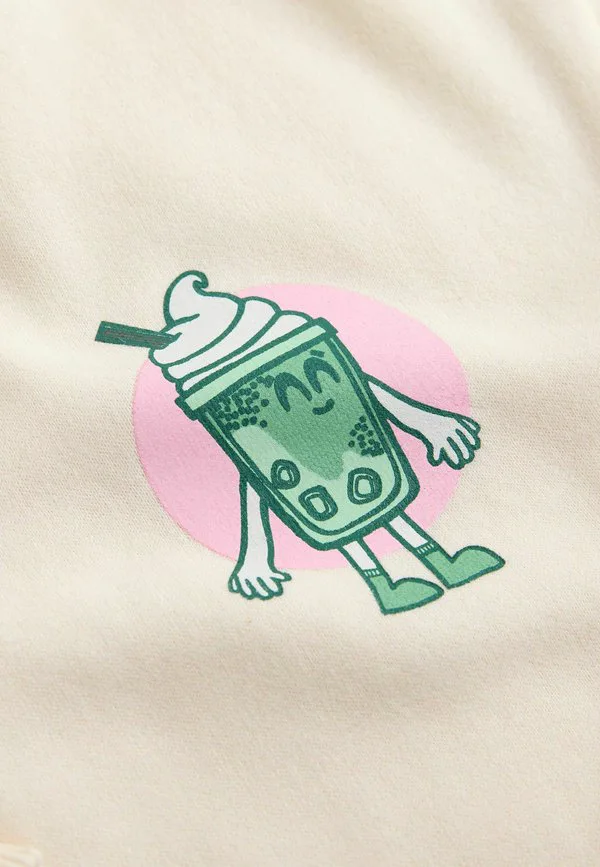 Толстовка с круглым вырезом стандартного кроя Next, Cream Matcha — фото 2