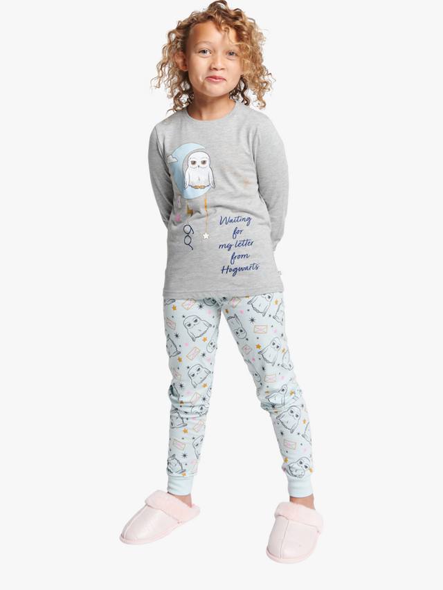 

Детский пижамный комплект Harry Potter Hedwig из хлопковой смеси Brand Threads, Grey/Multi