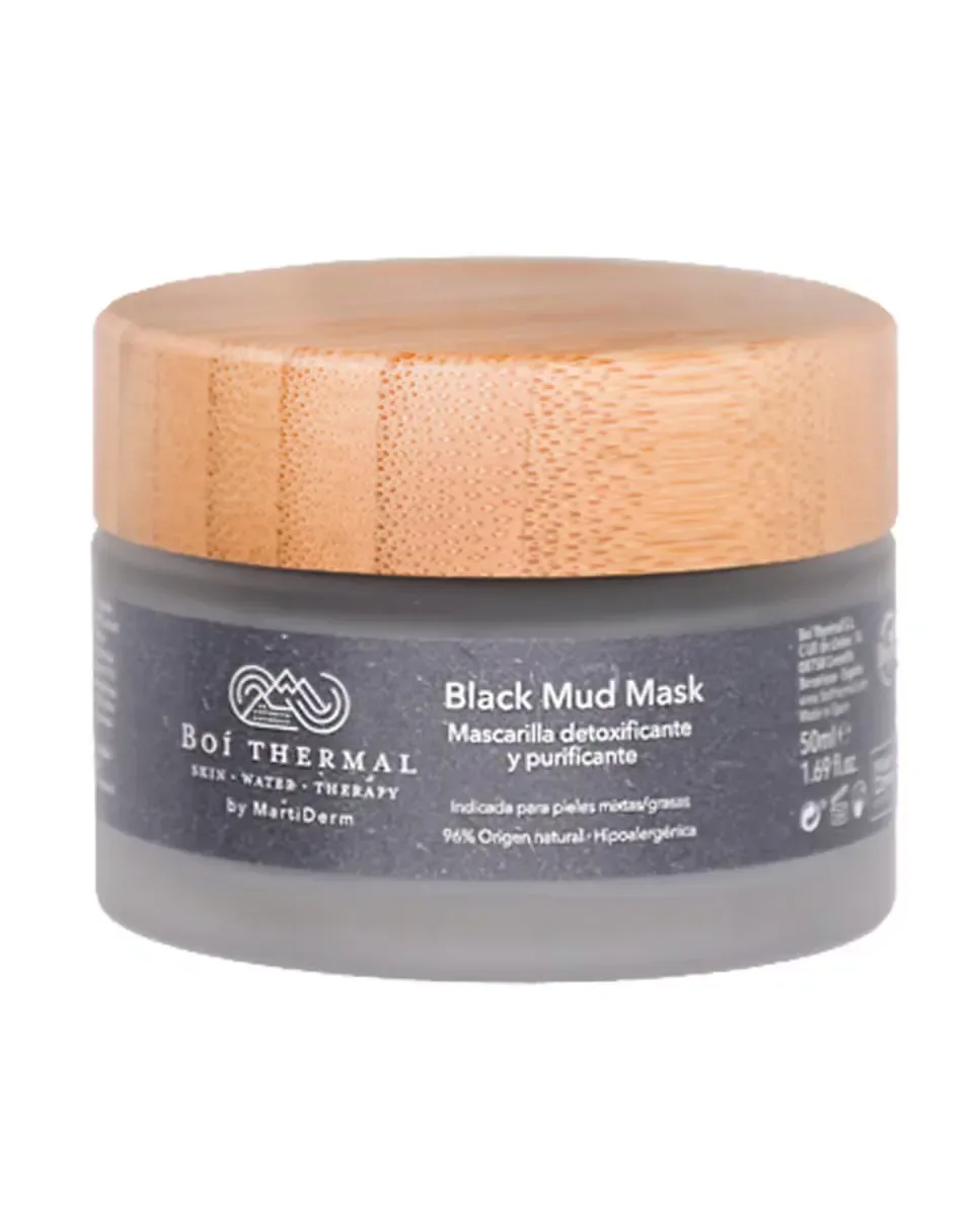 Маска для лица Boithermal By Martiderm — Детоксирующая и очищающая Black Mud Mask Boi Thermal от, 50 мл