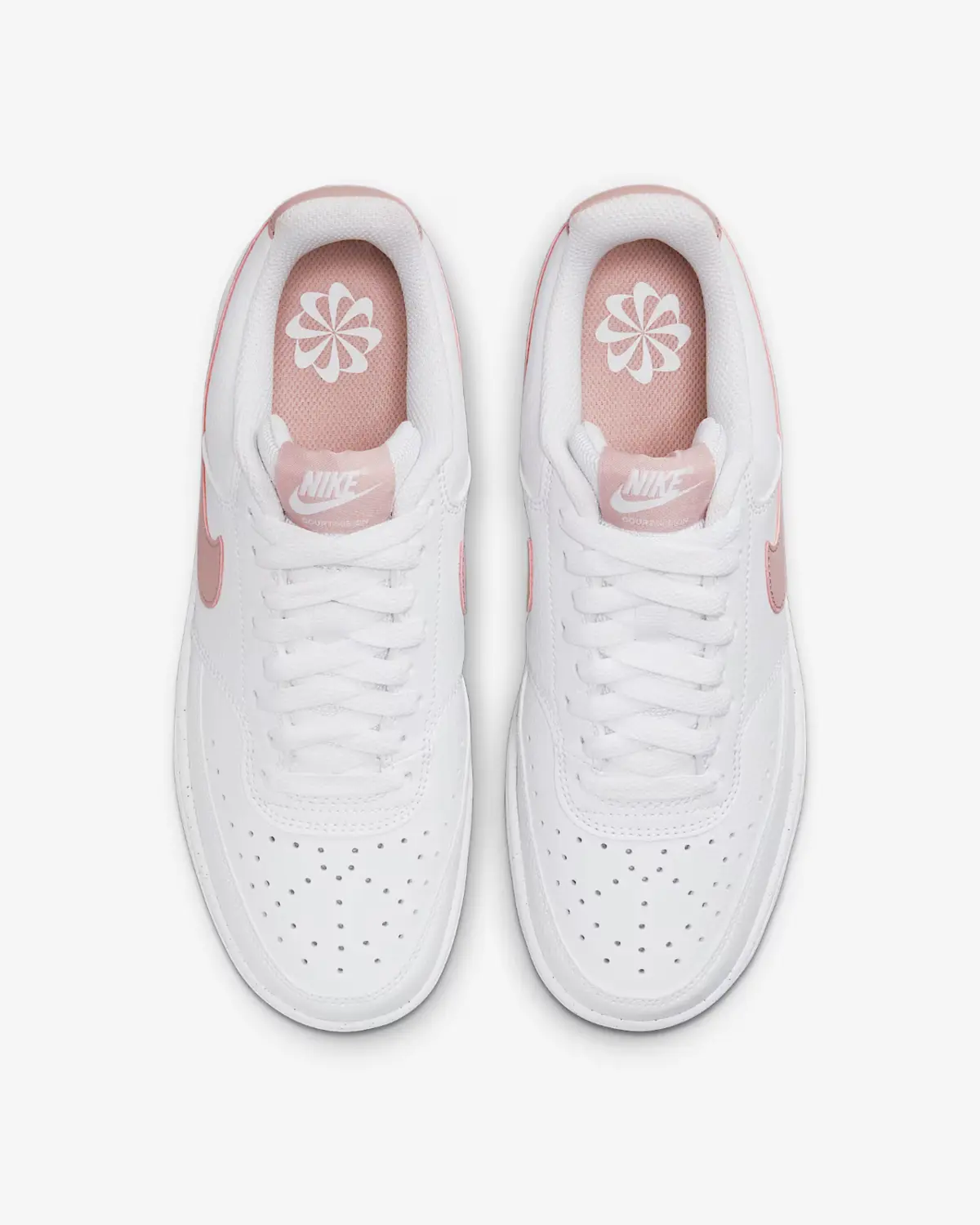 Кроссовки женские Nike Court Vision Low Next Nature DH3158-102, белые, комфортные, FD1260 (белый, 9,5) — фото 4