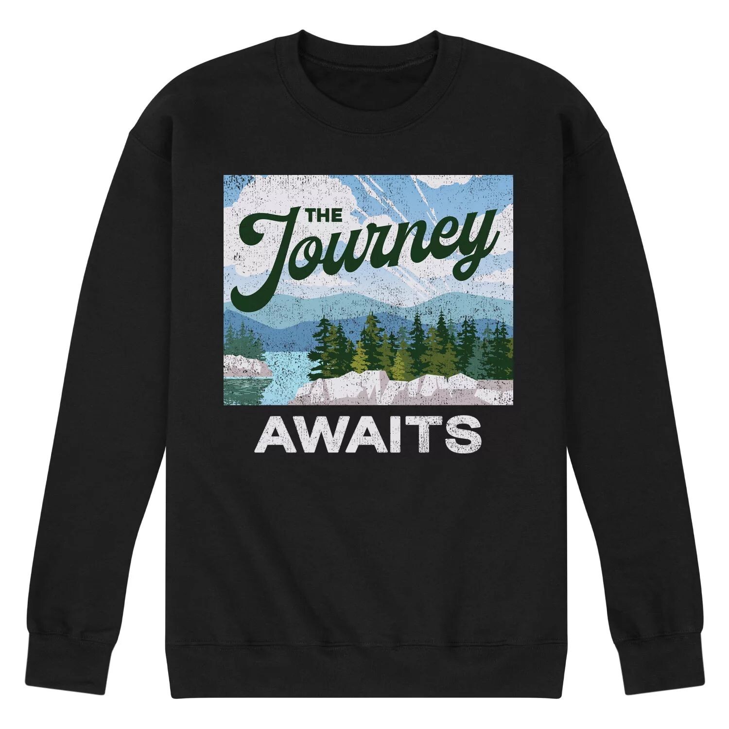 

Мужской свитшот с рисунком The Journey Awaits Licensed Character