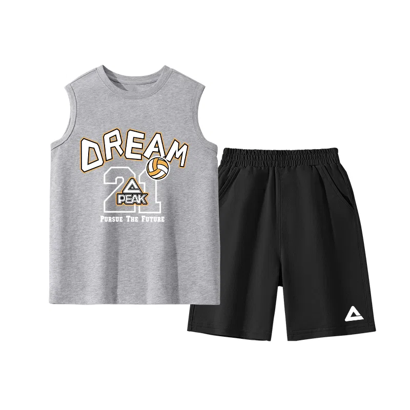 Детский спортивный костюм 2 шт. PEAK Heather Gray/PK