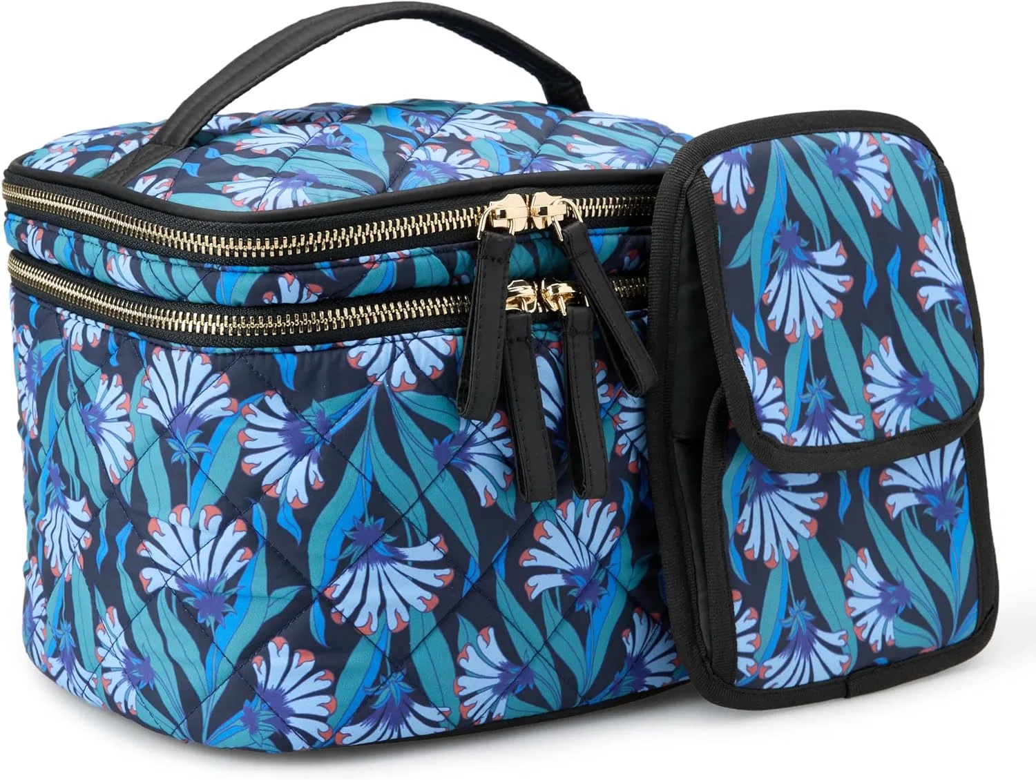Многофункциональная стеганая косметичка от Amazon Essentials Amazon Essentials, Blue Floral