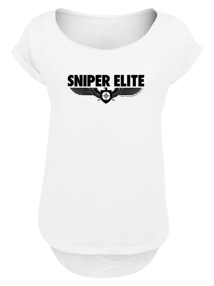 

Длинная футболка Sniper Elite Black Logo белого цвета F4NT4STIC, Белый, Длинная футболка Sniper Elite Black Logo белого цвета F4NT4STIC