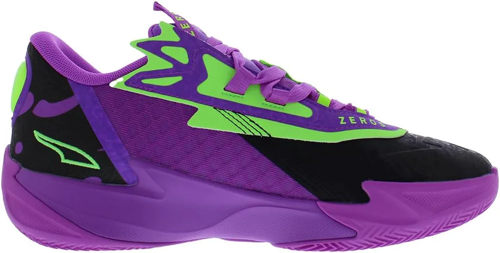 Кроссовки для баскетбола PUMA Men’s Scoot Zeros II Sterling - серые, зеленый — фото 3