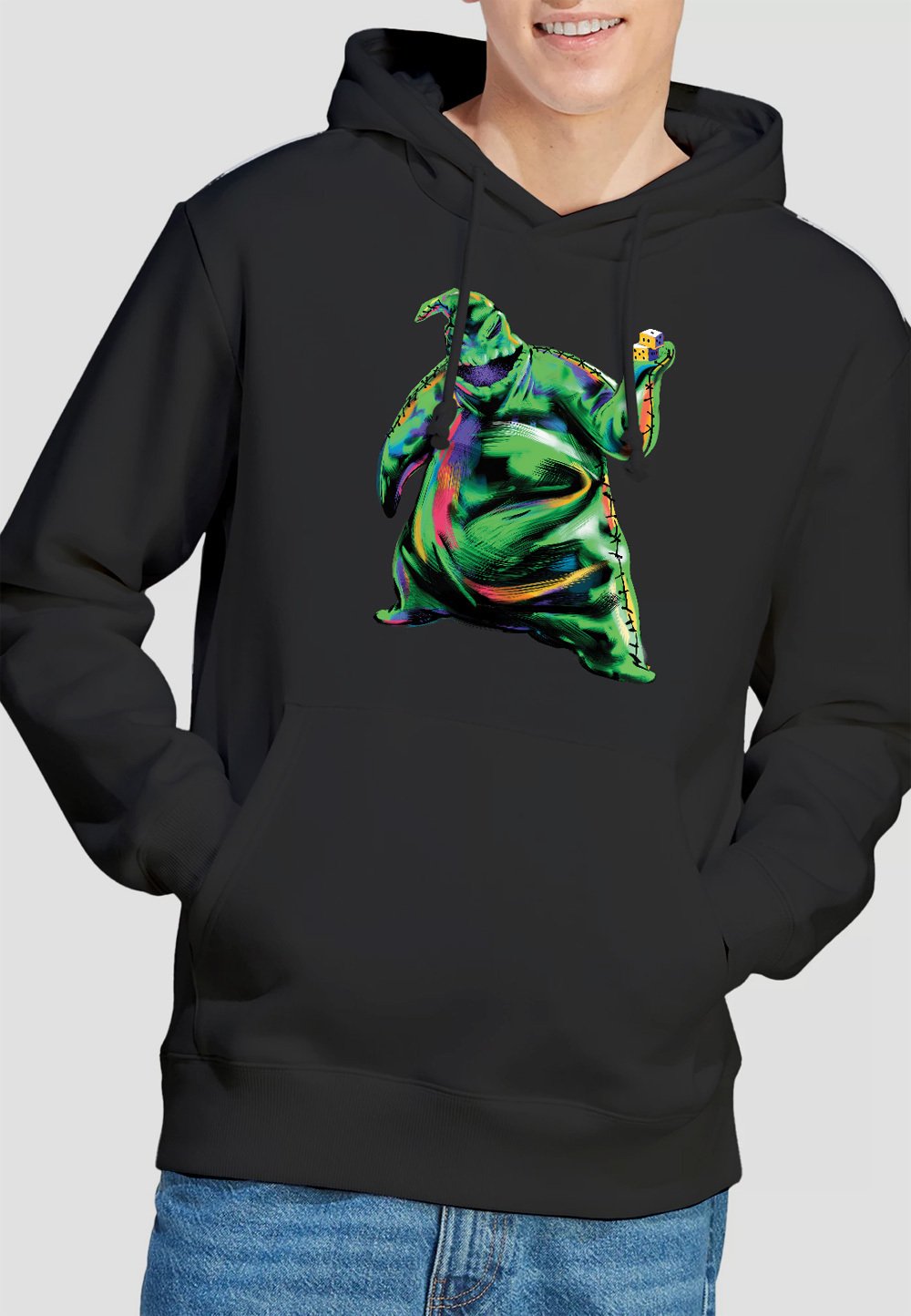 

Толстовка с капюшоном THE NIGHTMARE BEFORE CHRISTMAS PAINTED OOGIE BOOGIE PRINT Disney, черный